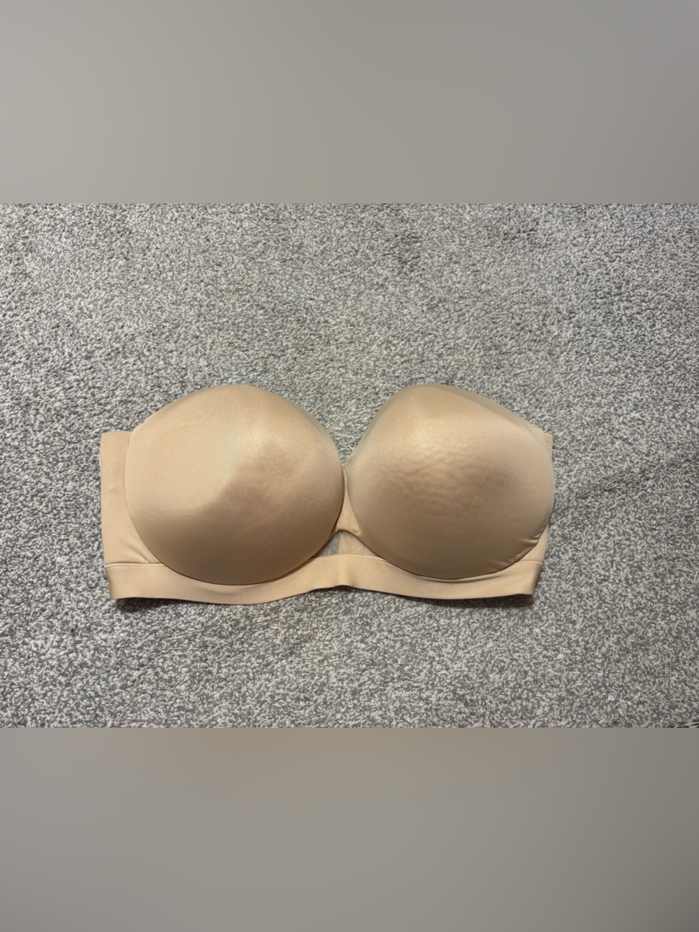 Cacique Strapless Bandeau Bra in Nude Beige
